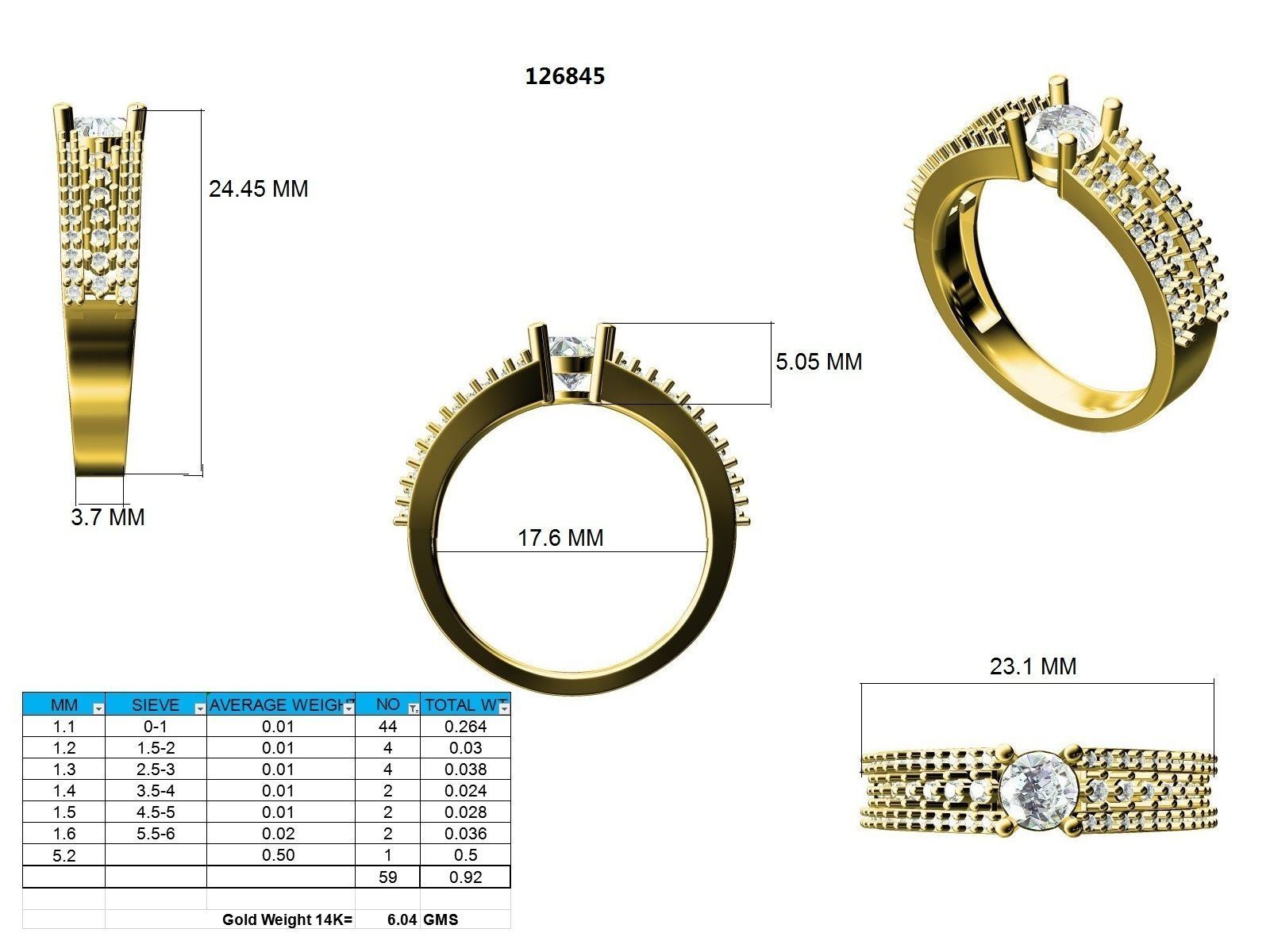 Ring - 126845 3D print model_12