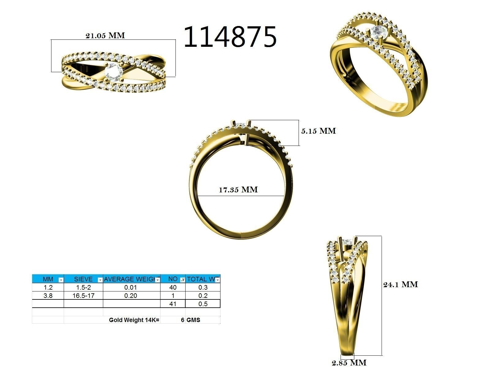 Ring - 114875 3D print model_12