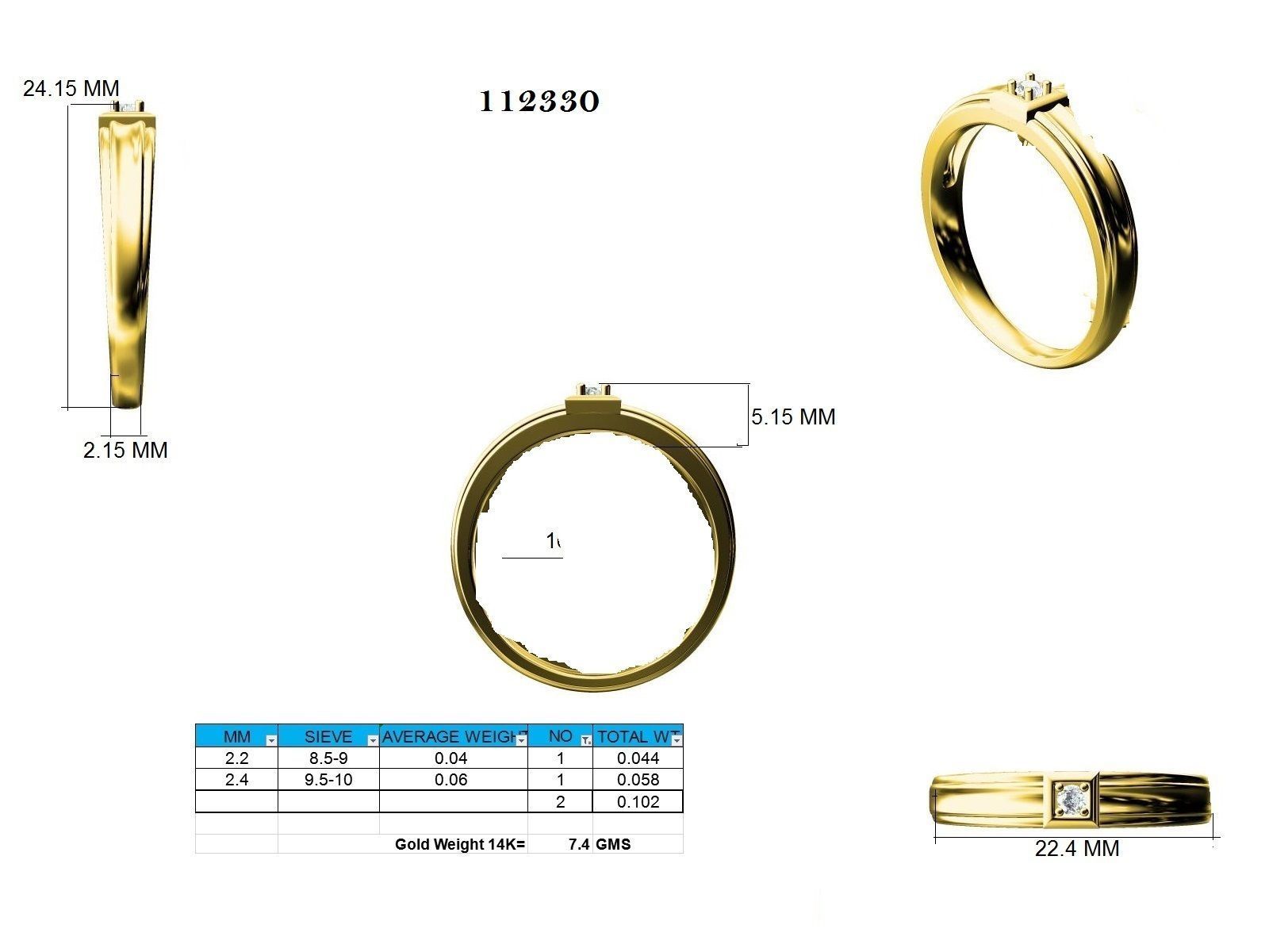 Ring - 112330 3D print model_7