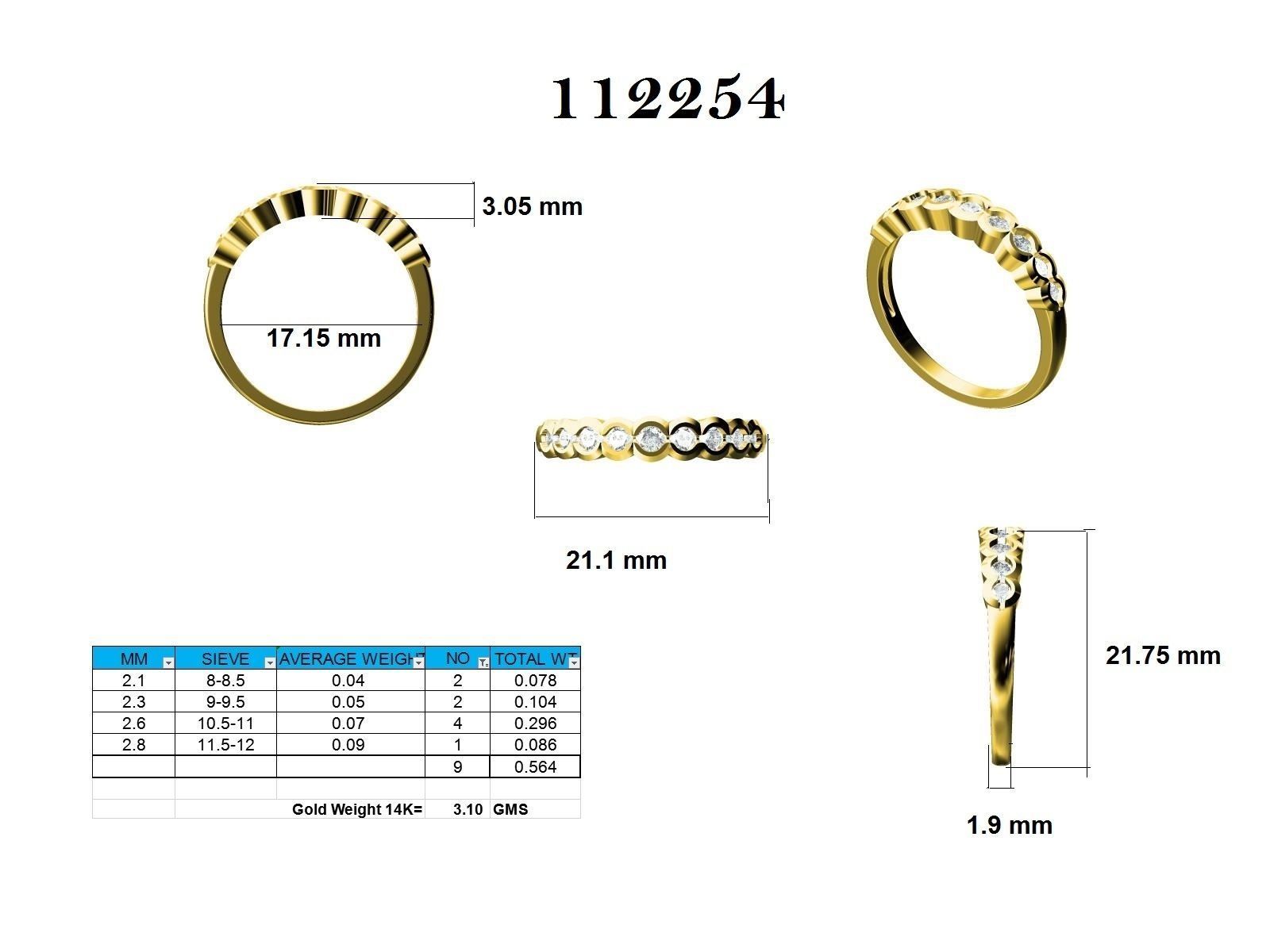 Ring - 112254 3D print model_12