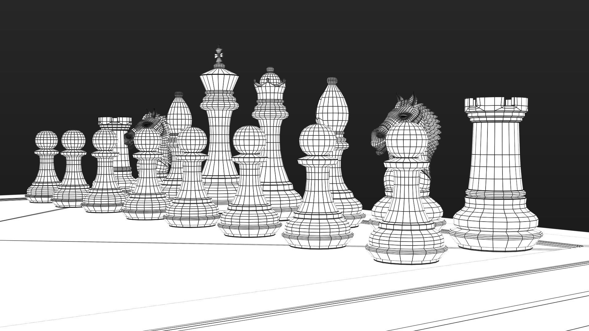 professional chess 3D model_20