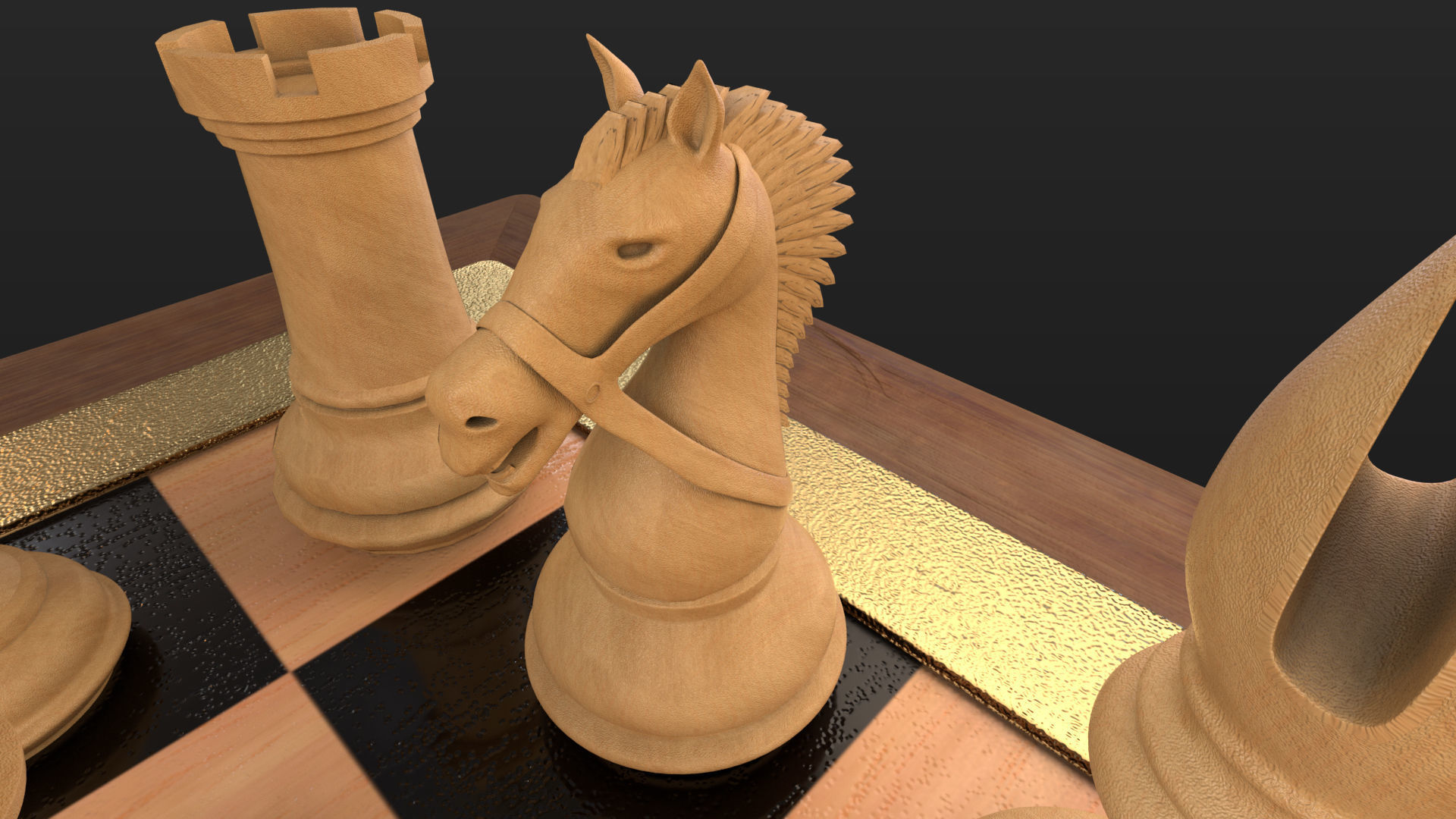 professional chess 3D model_14