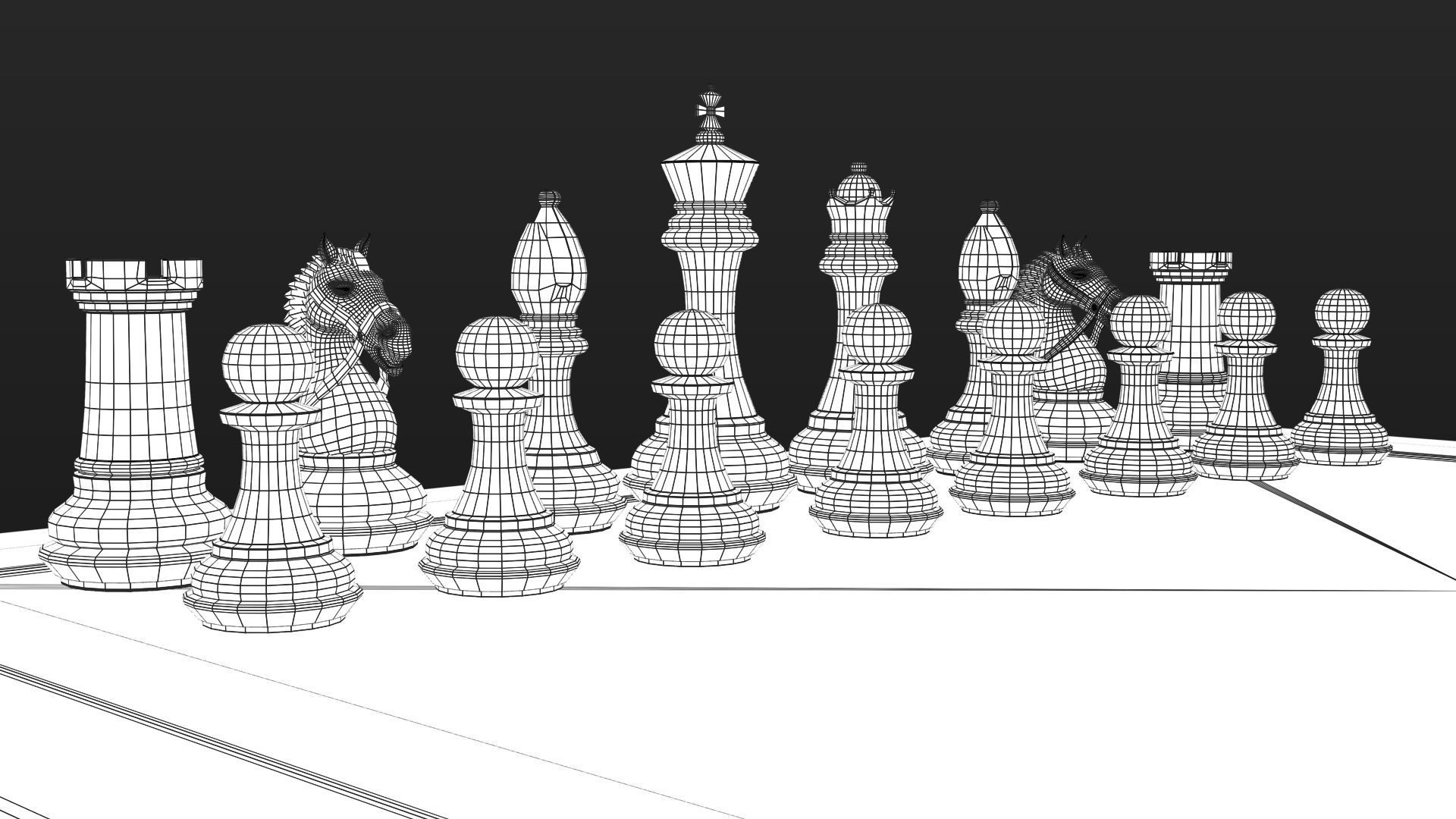 professional chess 3D model_25