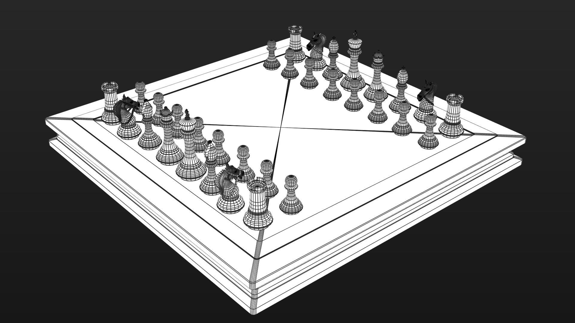 professional chess 3D model_24