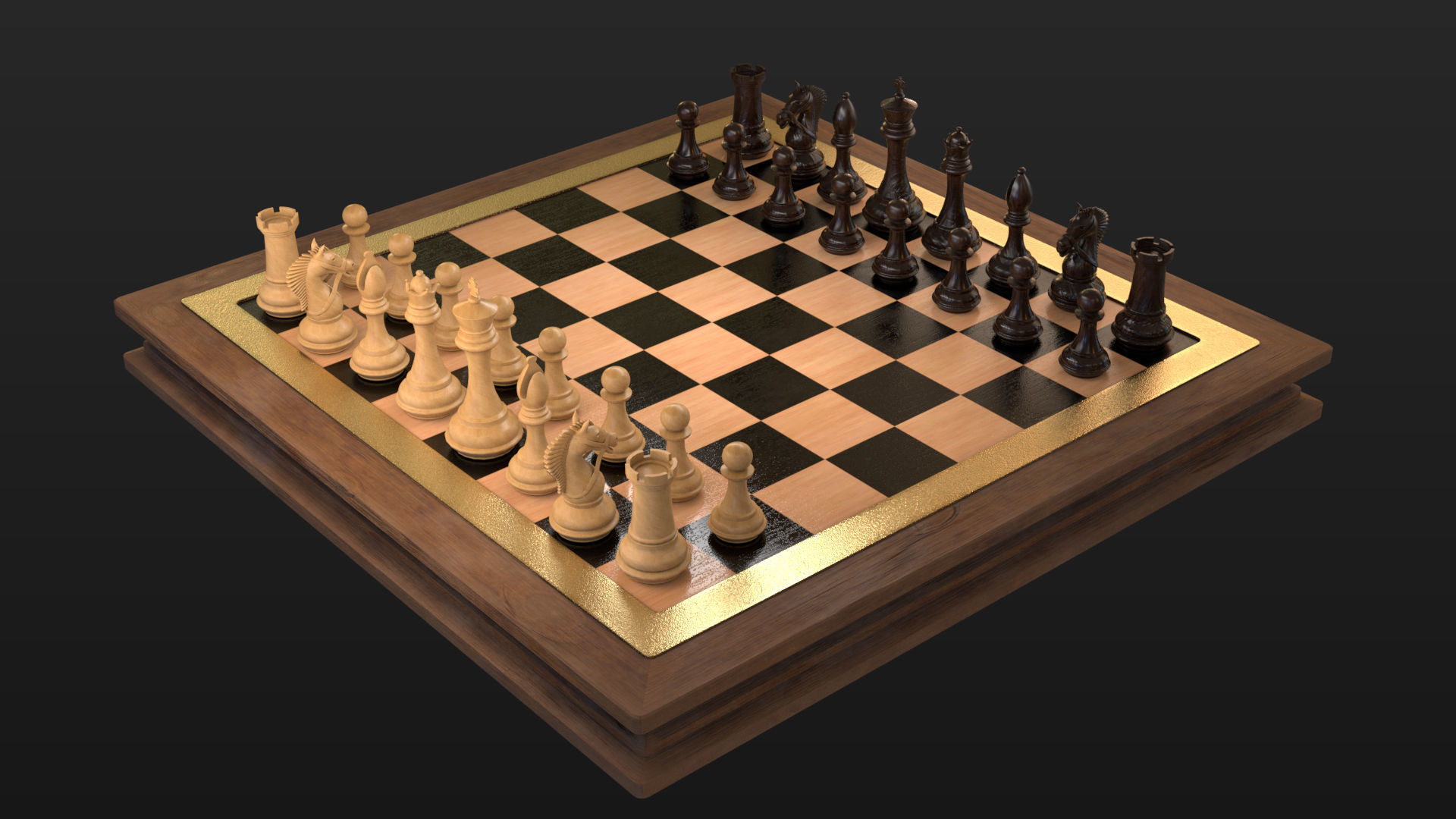 professional chess 3D model_9
