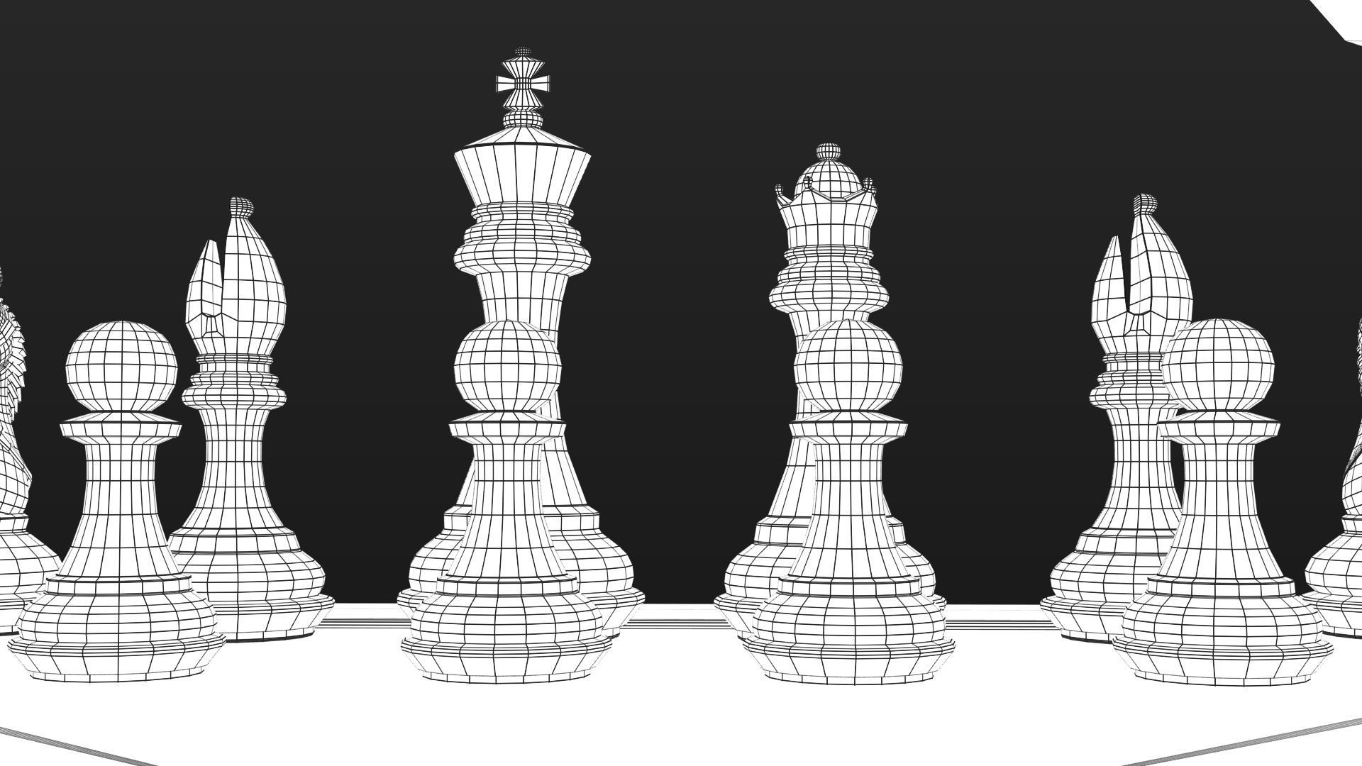 professional chess 3D model_26