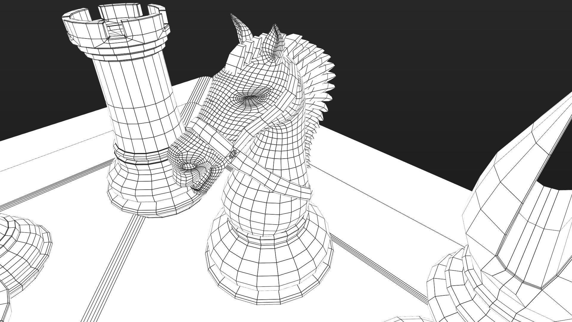 professional chess 3D model_29