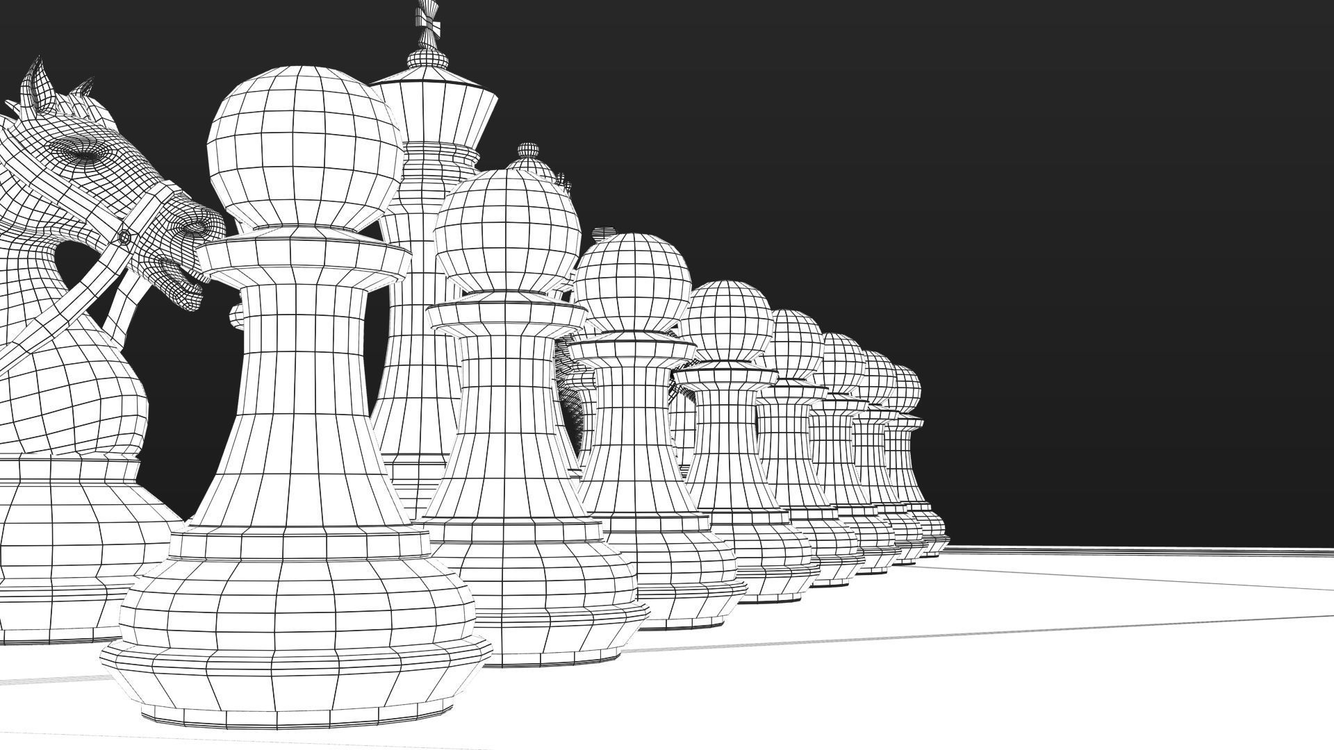 professional chess 3D model_21