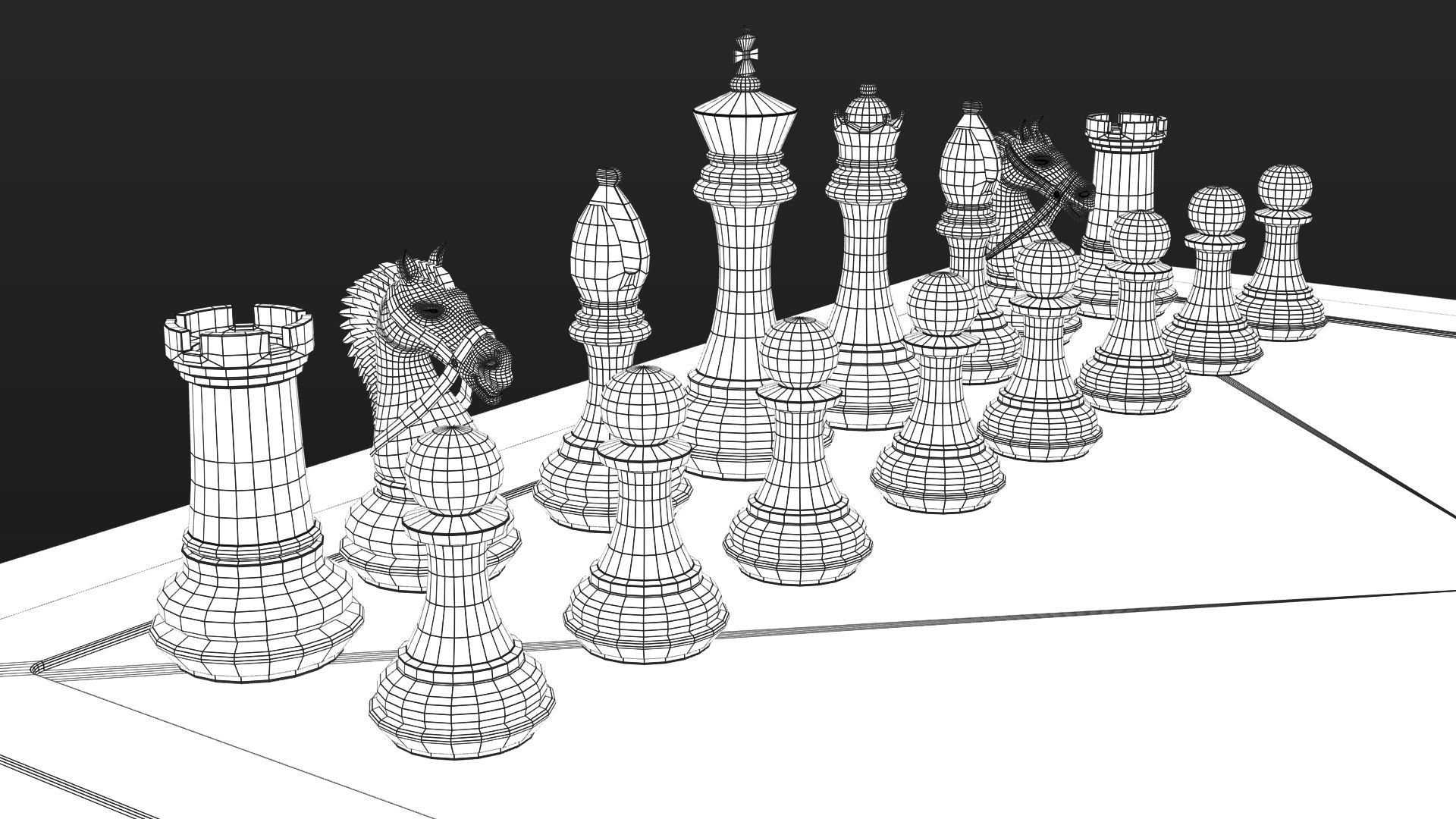 professional chess 3D model_22
