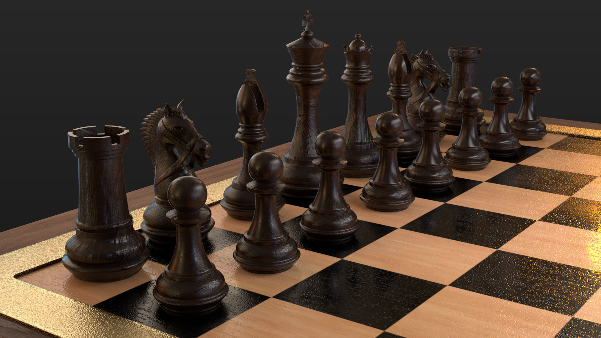 professional chess 3D model_7