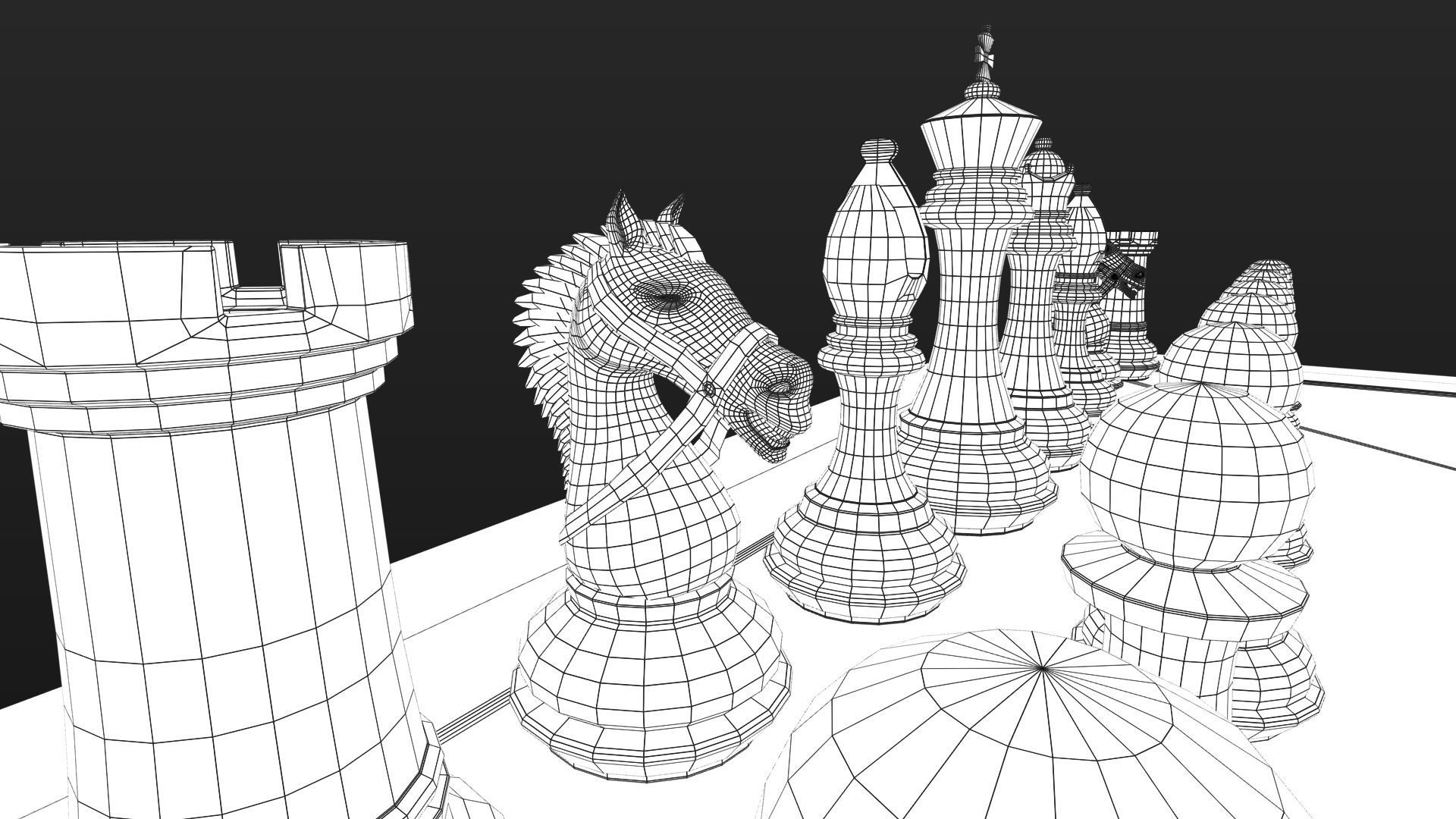 professional chess 3D model_28