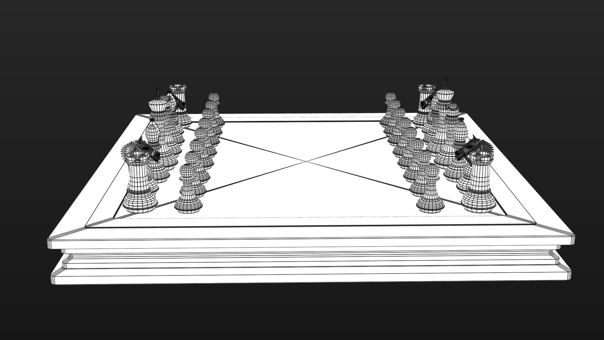 professional chess 3D model_17