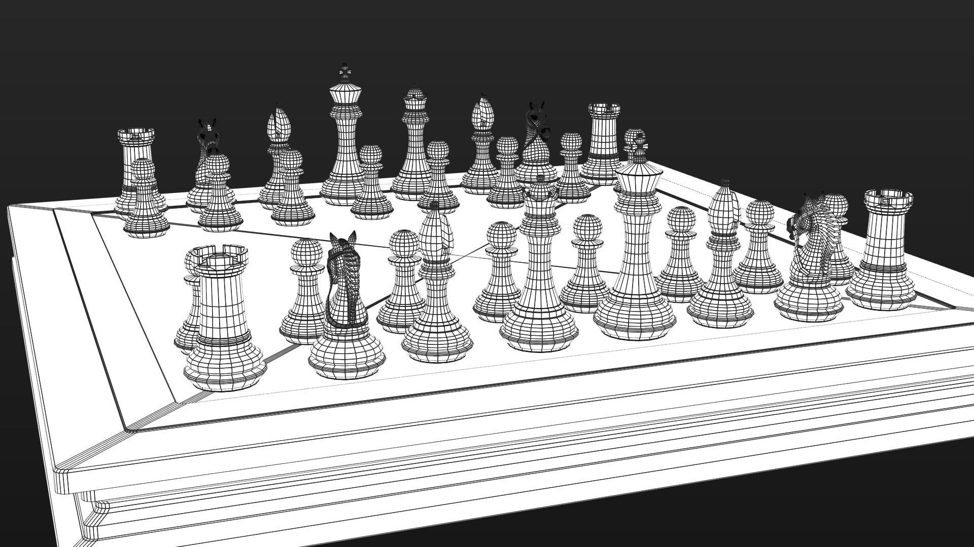 professional chess 3D model_19