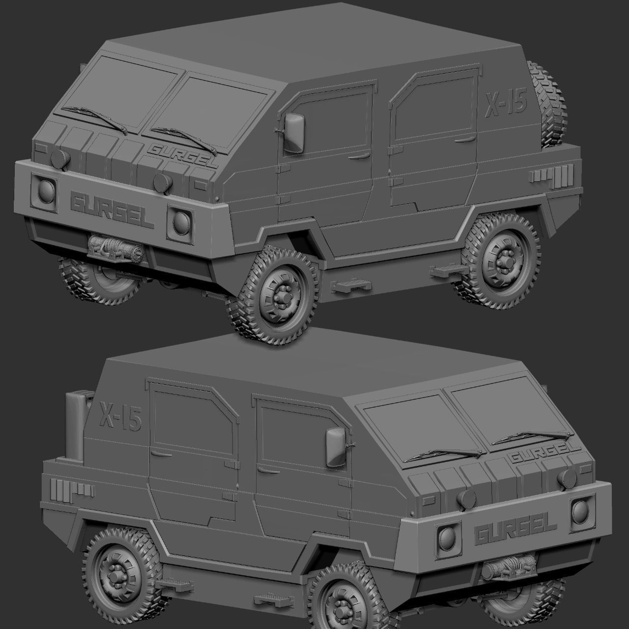 Gurgel Car 3D print model_8