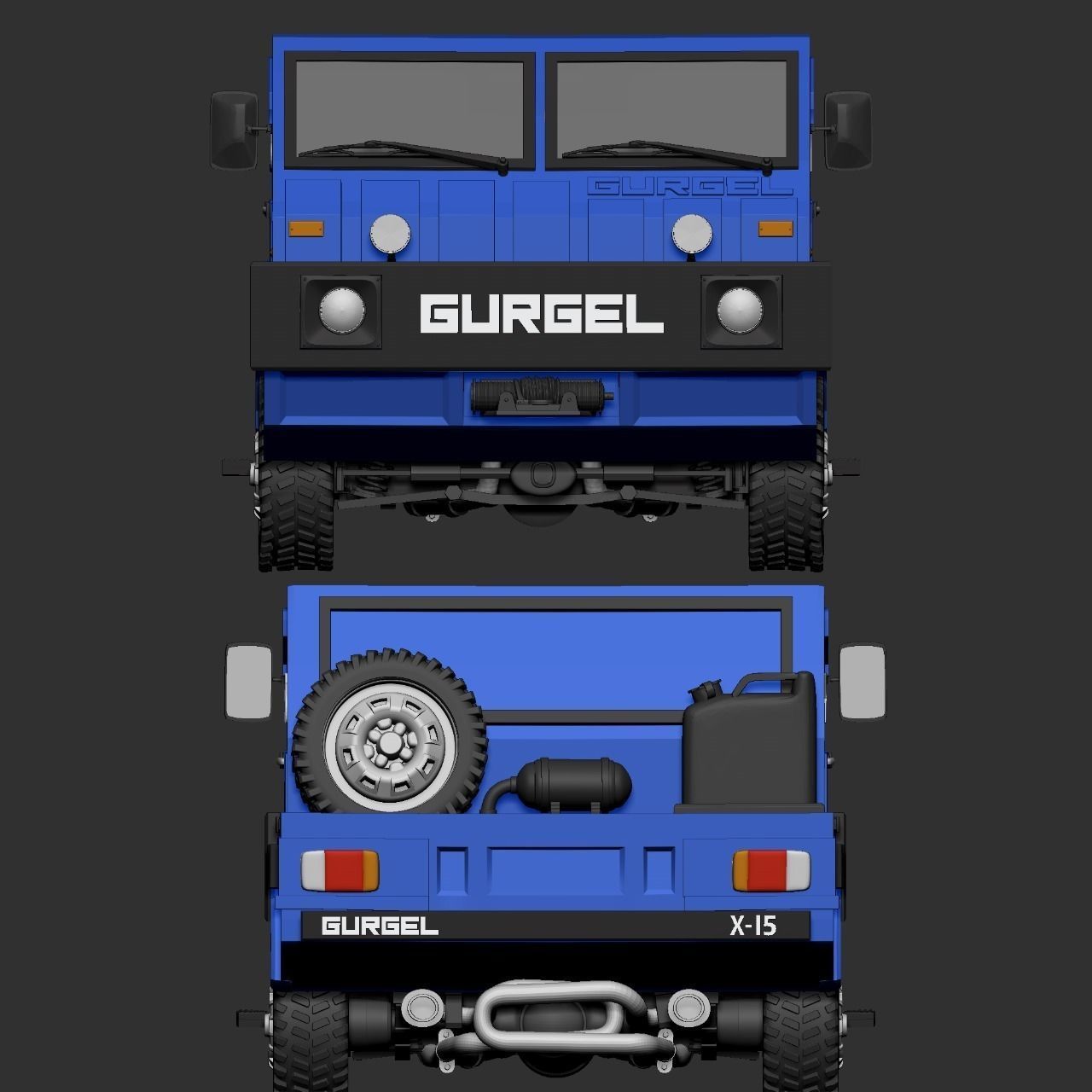 Gurgel Car 3D print model_5