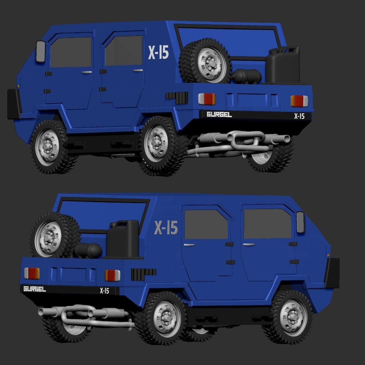 Gurgel Car 3D print model_6