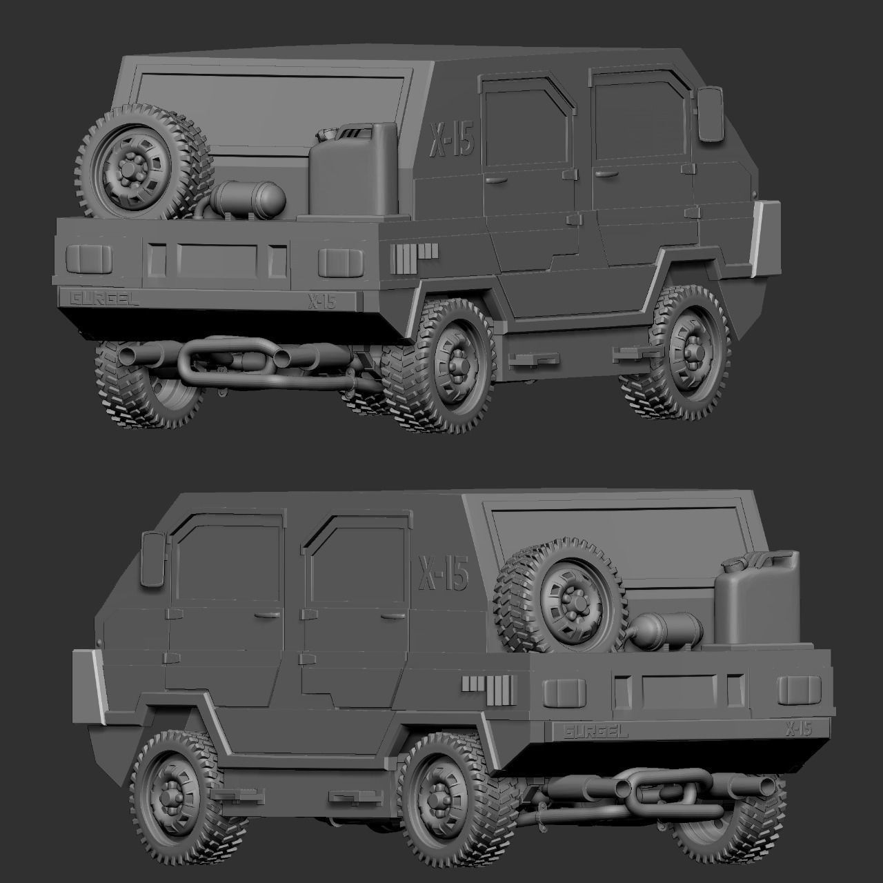 Gurgel Car 3D print model_9