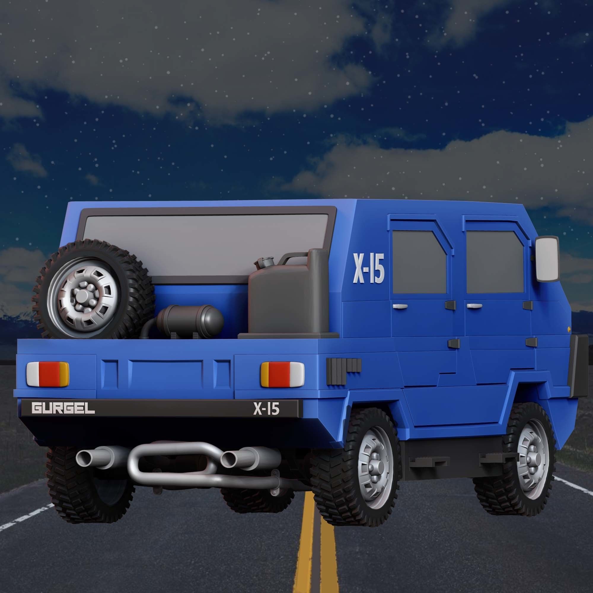 Gurgel Car 3D print model_2