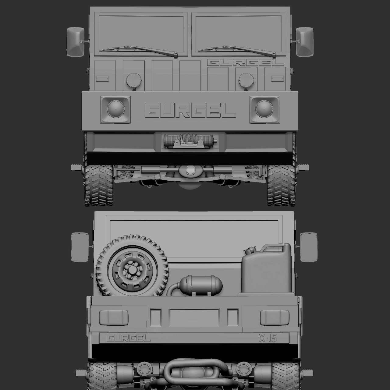 Gurgel Car 3D print model_10