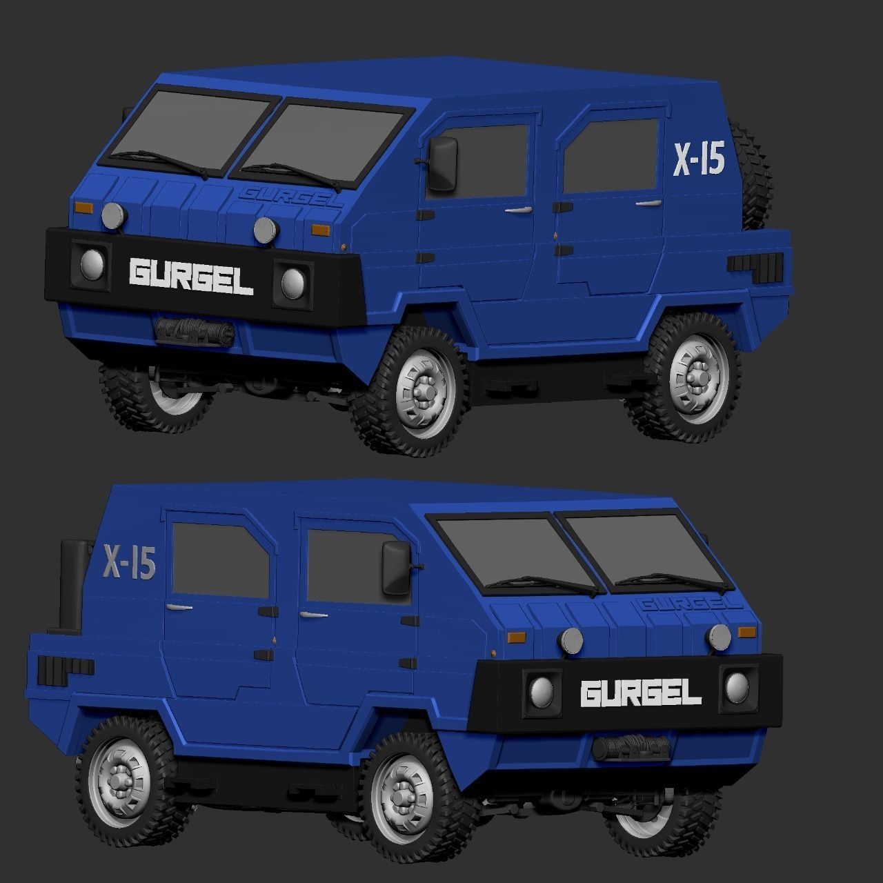 Gurgel Car 3D print model_4