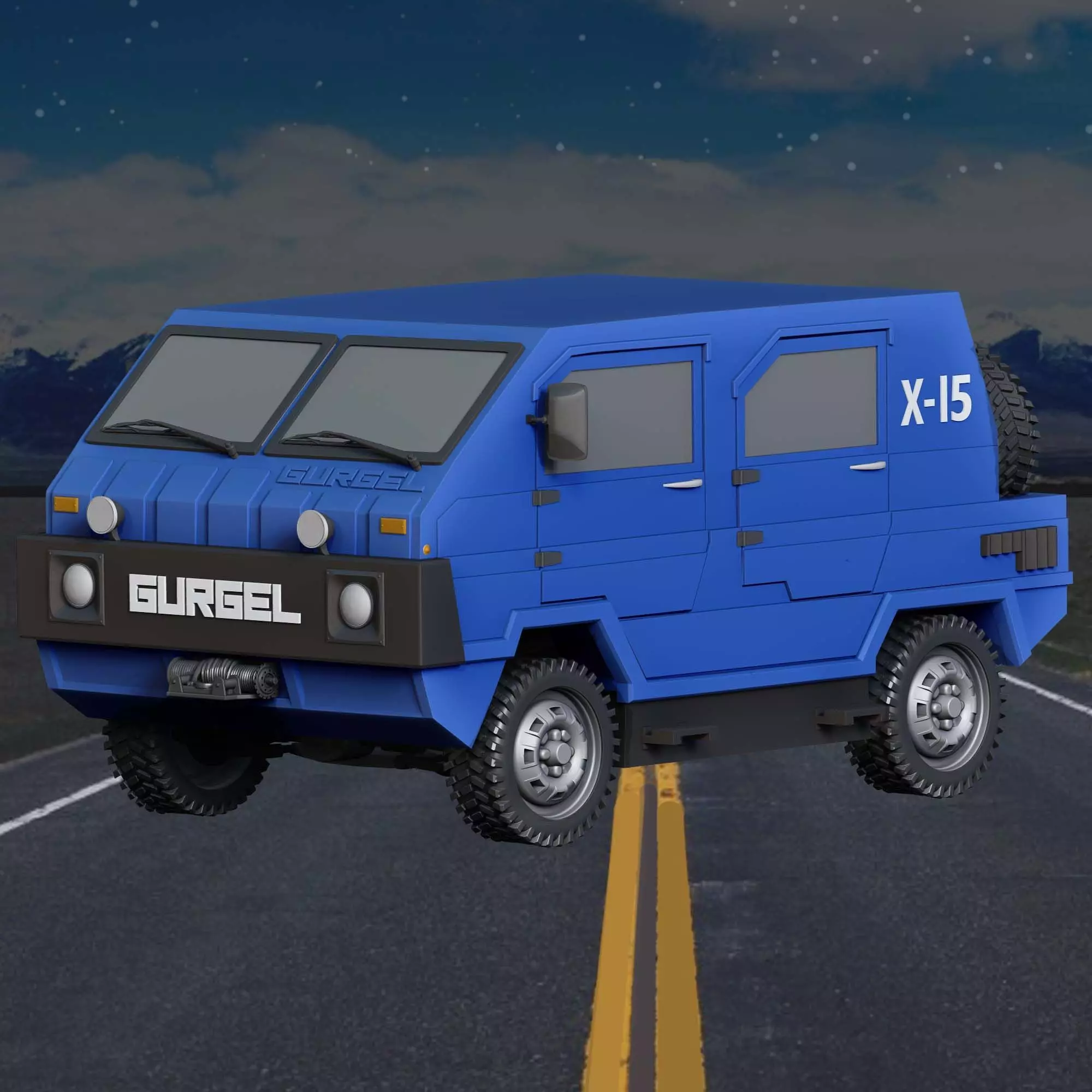 Gurgel Car 3D print model_0