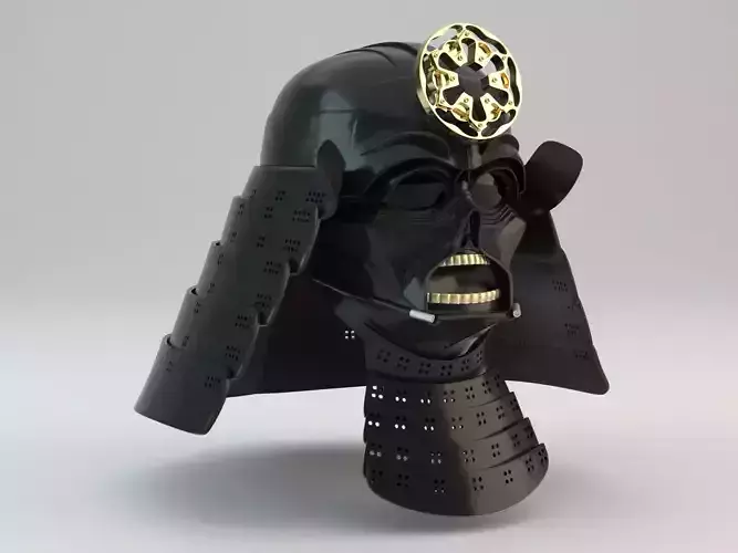 Samurai Darth Vader Helmet 3D print model
