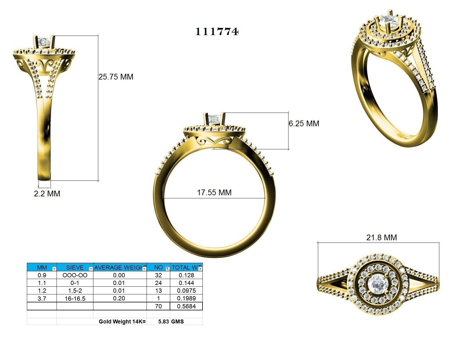 Ring - 111774 3D print model_12