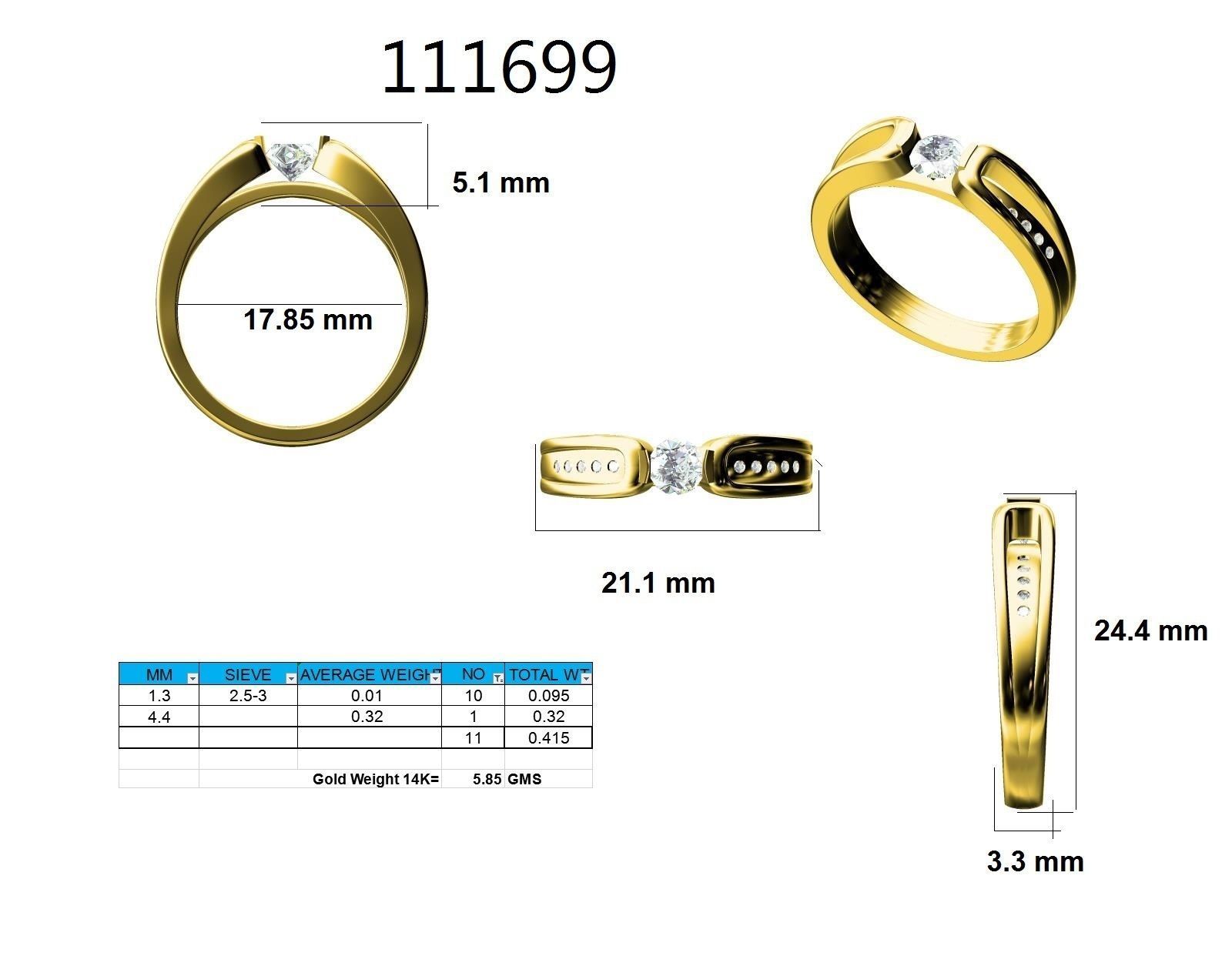 Ring - 111699 3D print model_11