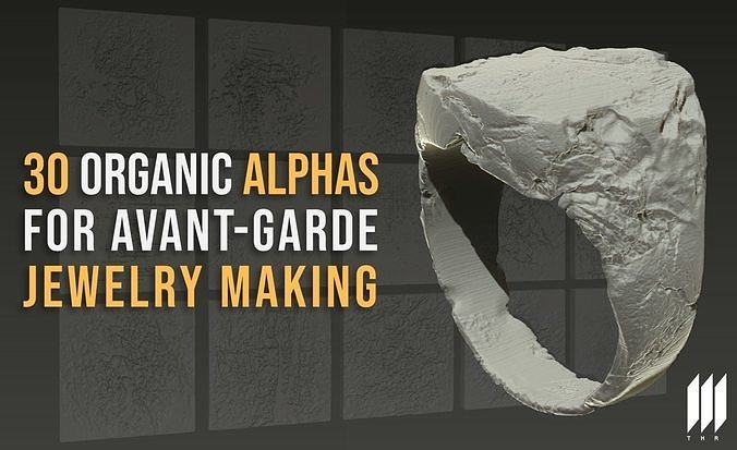 30 OrganicAlphas ForAvantGarde JewelryMaking - 4K Texture