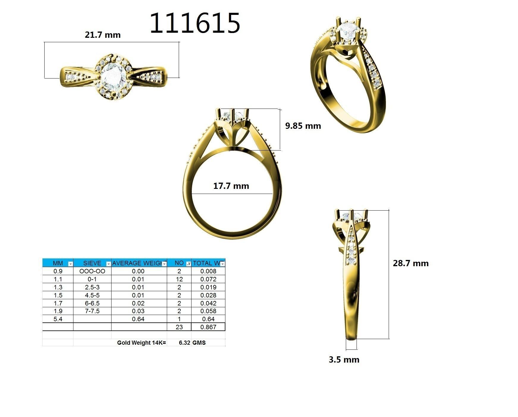 Ring - 111615 3D print model_12