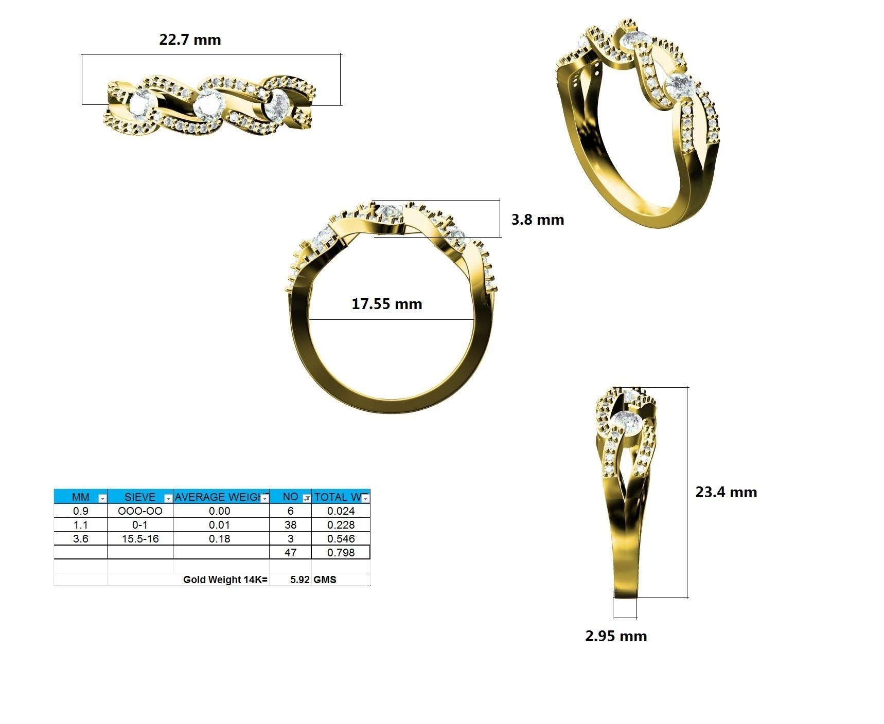 Ring - 111480 3D print model_12