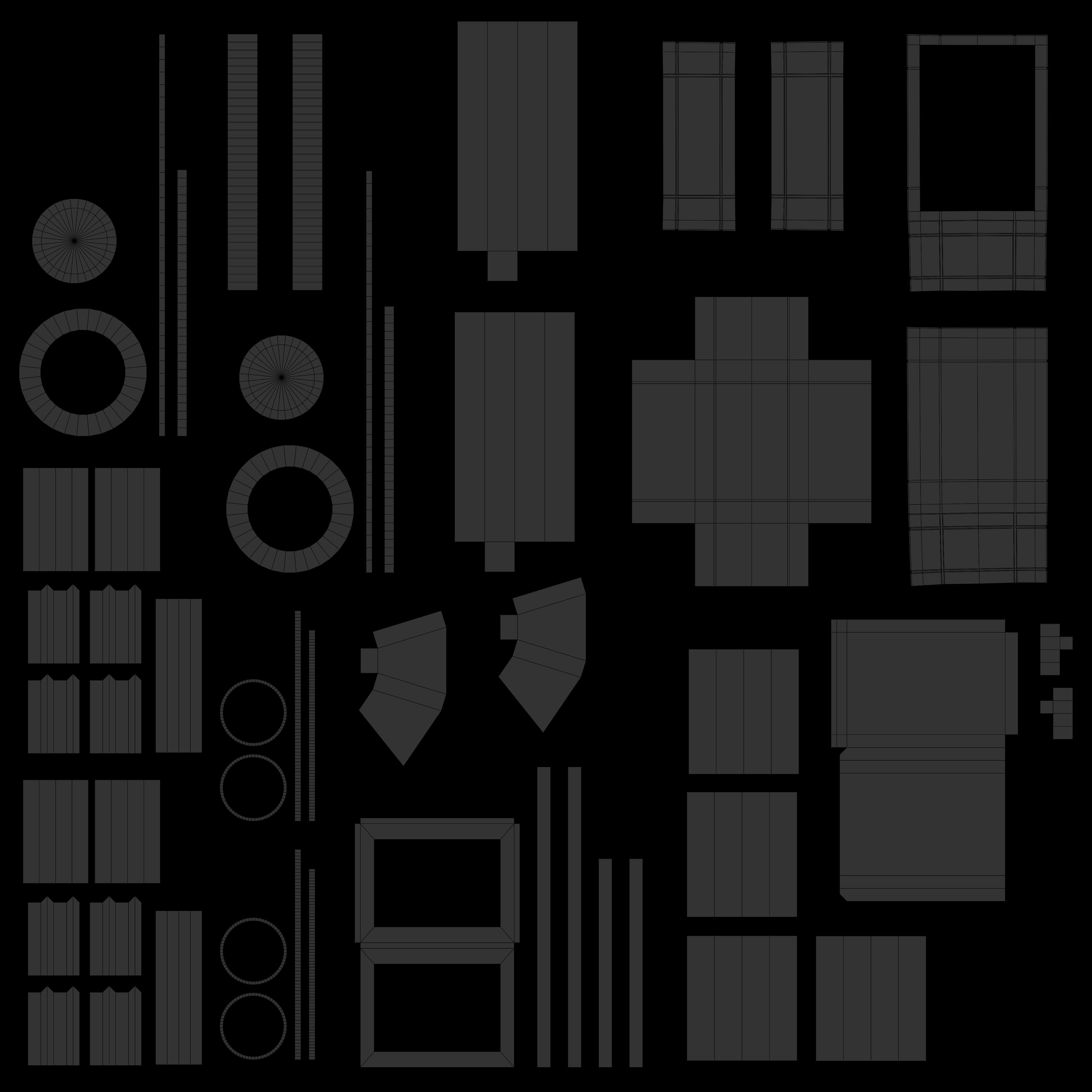 Planter Cart Low-poly 3D model_21