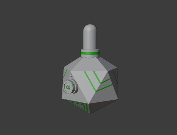 Robot arm isometric Low-poly 3D model_10