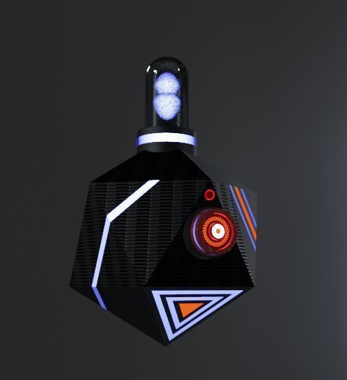 Robot arm isometric Low-poly 3D model_11