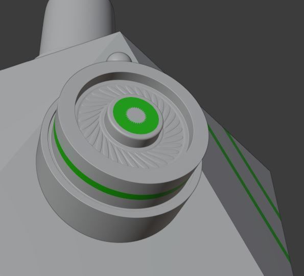 Robot arm isometric Low-poly 3D model_9