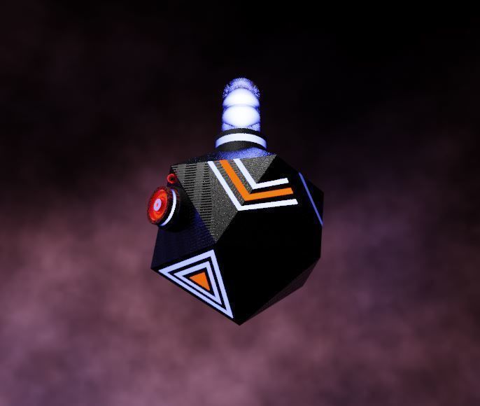 Robot arm isometric Low-poly 3D model_5