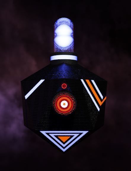 Robot arm isometric Low-poly 3D model_3