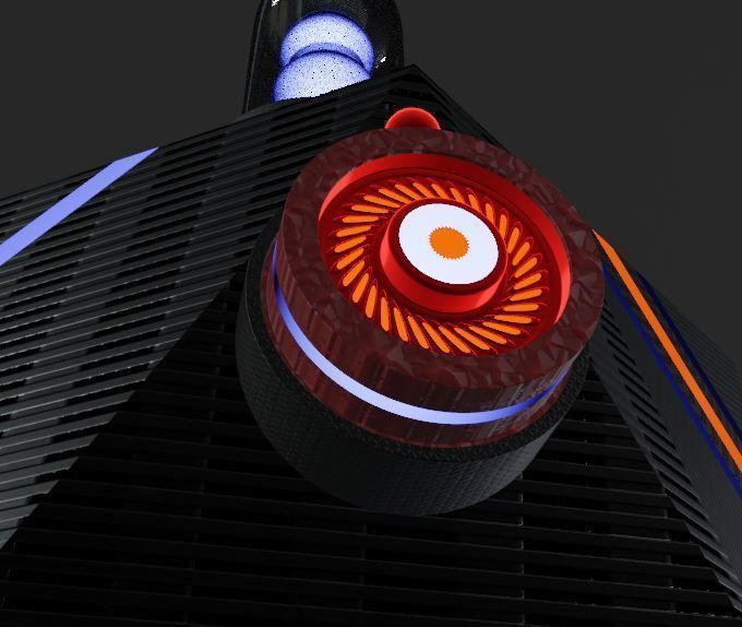 Robot arm isometric Low-poly 3D model_6