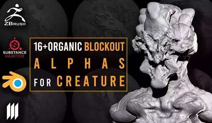 16 - Organic BlockOut Alphas for Creature Texture