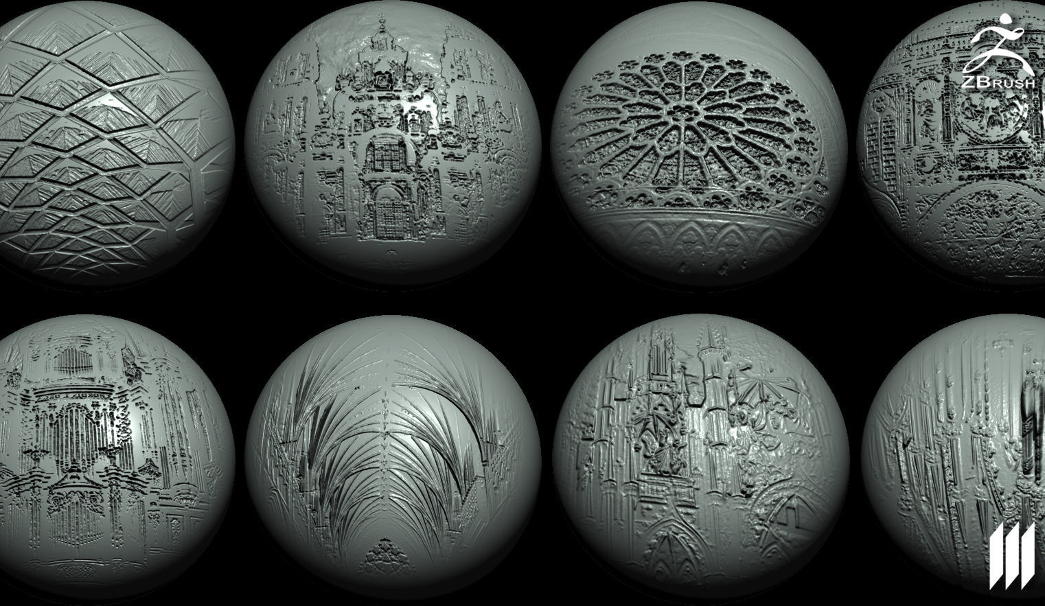 50 - Gothic Alphas Textures From Cathedrals Texture_1