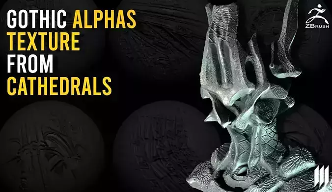 50 - Gothic Alphas Textures From Cathedrals Texture
