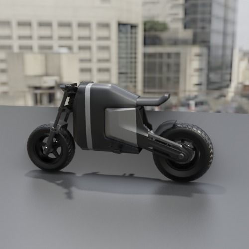 ELECTRIC SCRAMBLER MOTORCYCLE EXCLUSIVE DESIGN 21M-1 3D print model_5