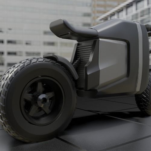 ELECTRIC SCRAMBLER MOTORCYCLE EXCLUSIVE DESIGN 21M-1 3D print model_9