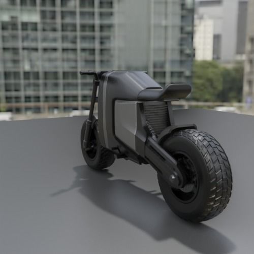 ELECTRIC SCRAMBLER MOTORCYCLE EXCLUSIVE DESIGN 21M-1 3D print model_3