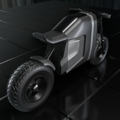 ELECTRIC SCRAMBLER MOTORCYCLE EXCLUSIVE DESIGN 21M-1 3D print model_7