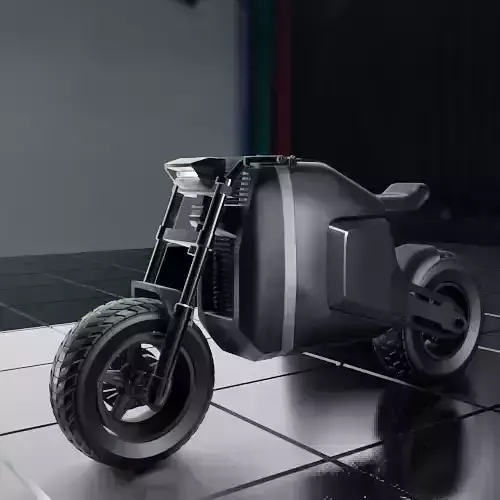 ELECTRIC SCRAMBLER MOTORCYCLE EXCLUSIVE DESIGN 21M-1 3D print model