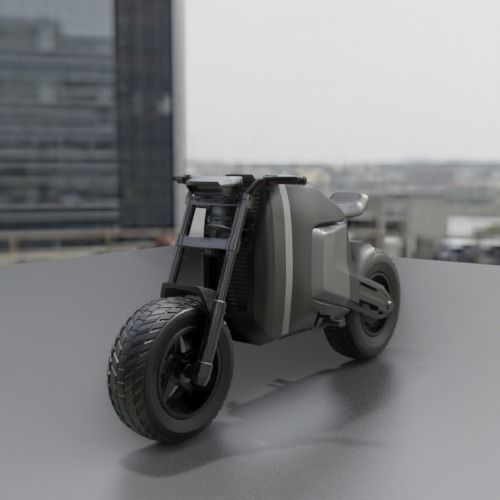 ELECTRIC SCRAMBLER MOTORCYCLE EXCLUSIVE DESIGN 21M-1 3D print model_1