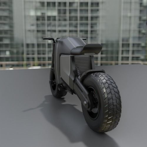 ELECTRIC SCRAMBLER MOTORCYCLE EXCLUSIVE DESIGN 21M-1 3D print model_2