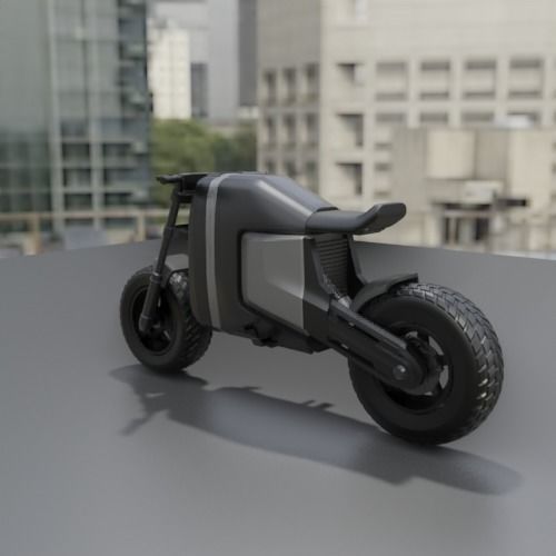 ELECTRIC SCRAMBLER MOTORCYCLE EXCLUSIVE DESIGN 21M-1 3D print model_4