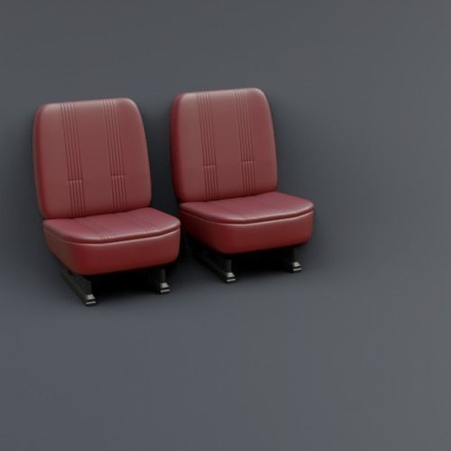 VINTAGE SEAT 27F-S4CL 3D print model_5